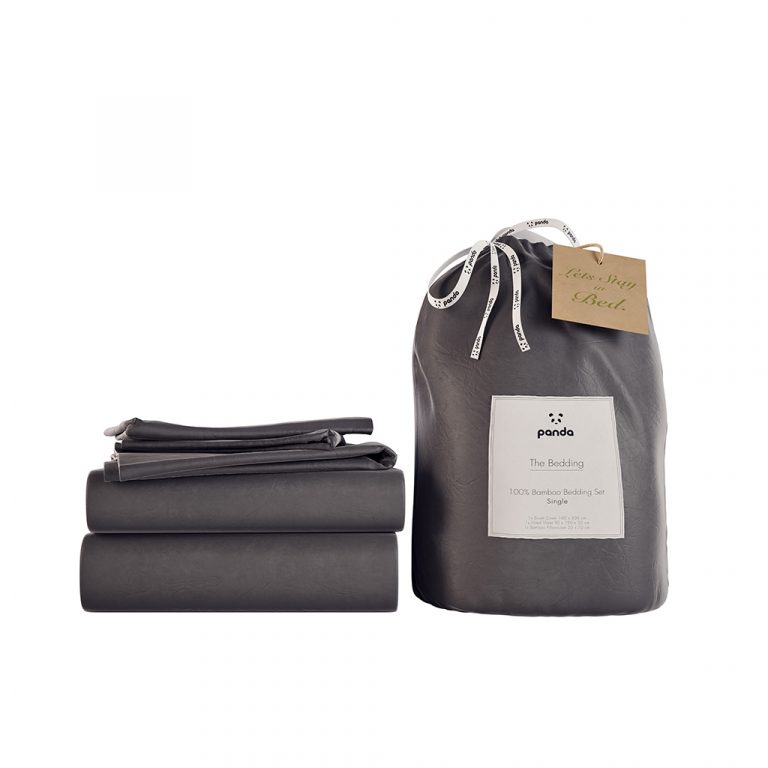 Bamboo Complete Bedding Set - Dark Grey | Panda London | Life Before Plastic